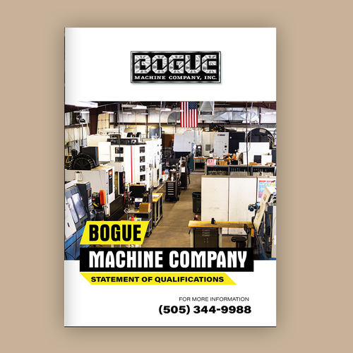 Machine Shop Needs a Great Selling Tool for Boring Industry Types! Design by ✒️ Maii.sh