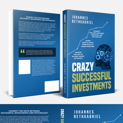 Powerful Book Cover for an Investing book that helps to Build Wealth in the Stock Market Design by Hisna