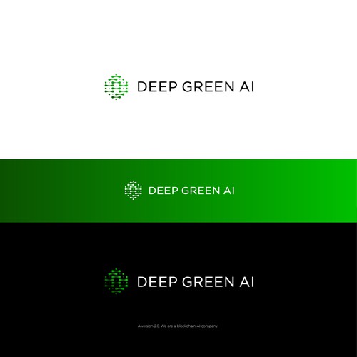 Design Blockchain AI logo v2.0 redesign por benyairdesign