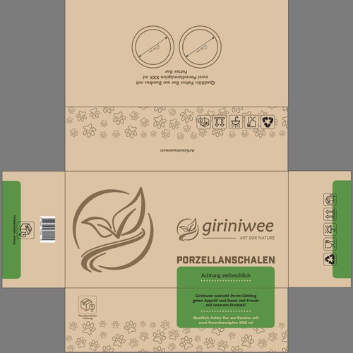 Verpackungsdesign für einen Futter Bar Karton Design by Lena Diser