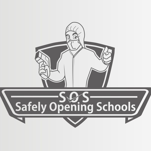 Logo for a group of Super Hero's working to get Kids back to school Design by wheelie99