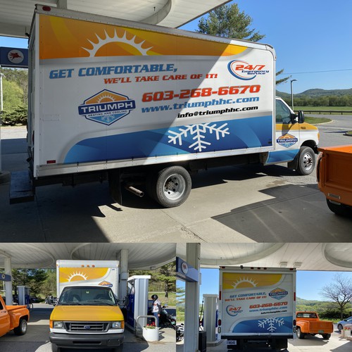 HVAC van wrap Design by Mitarim