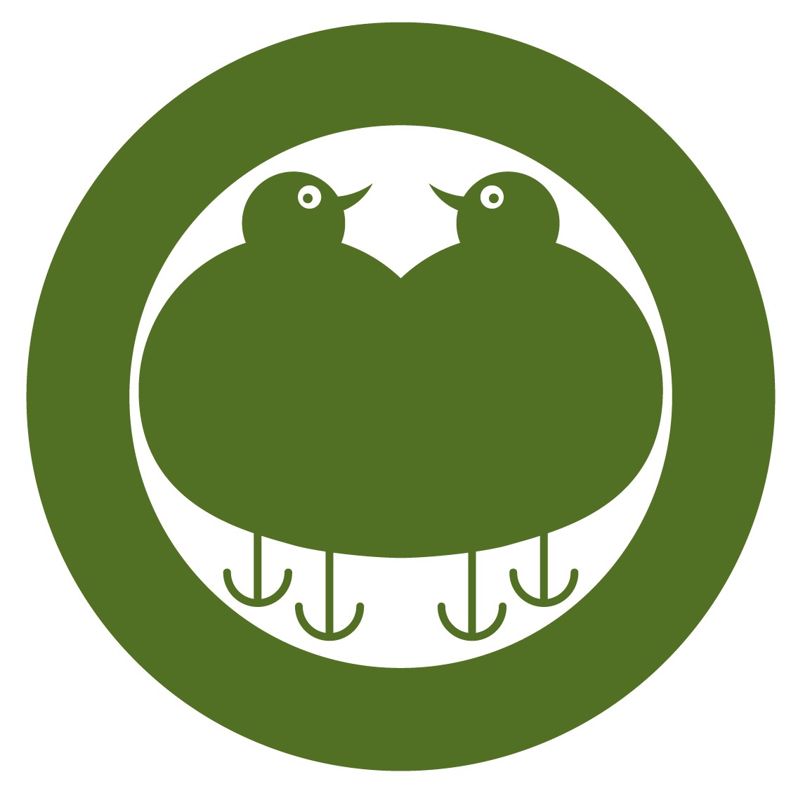 Green owl logo with the title 'japanse "kamon" style design.'