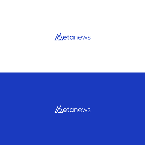 Design a logo for a web3 News platform called MetaNews Design by VNGNC ♛