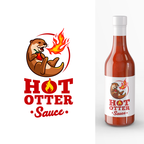 Design a Hot Sauce logo with an Otter Design by illergo