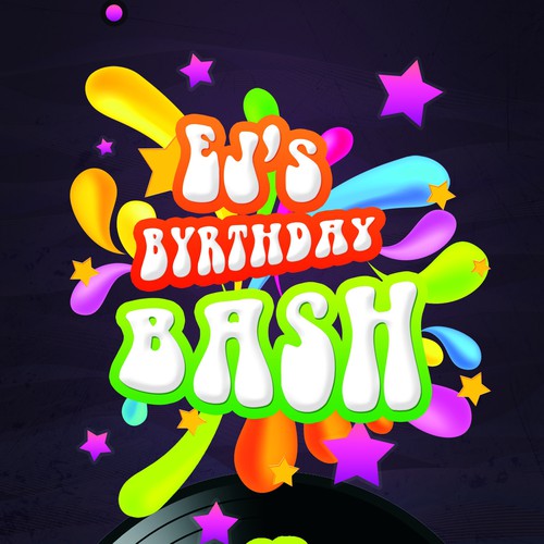 We need a logo for my friend EJ's 50th birthday bash Design by simonatimofei