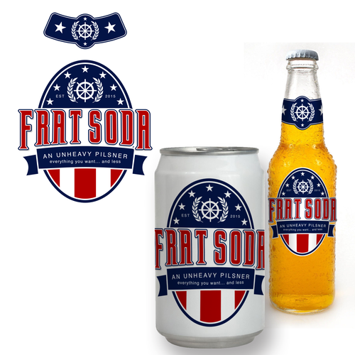 Create a logo for a new breed in light beer - Frat Soda! | Logo design ...