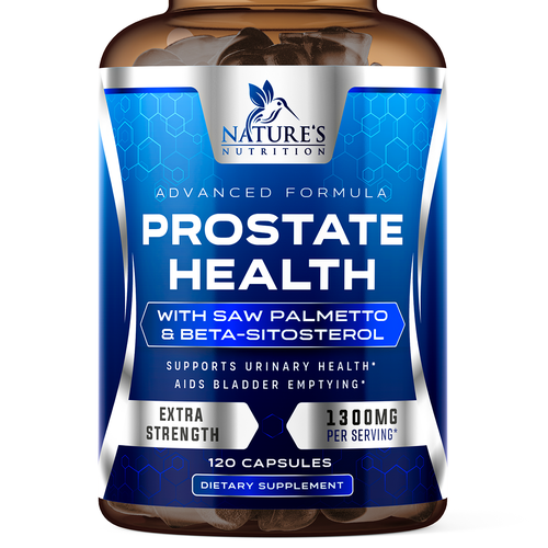 Nature's Nutrition needs a Men's Prostate Health product label Design by ZAKIGRAPH ®