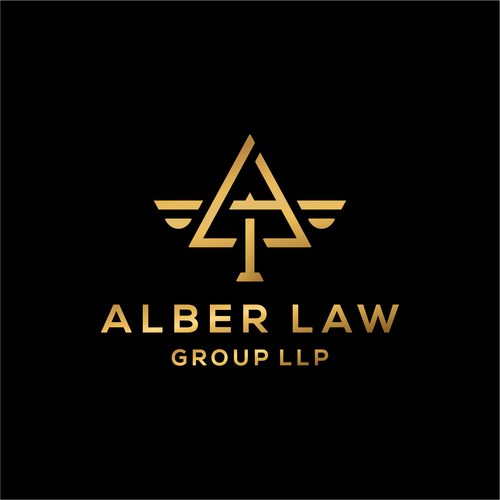 Law office firm logo keep Alber Law separate it looks better Design by canda