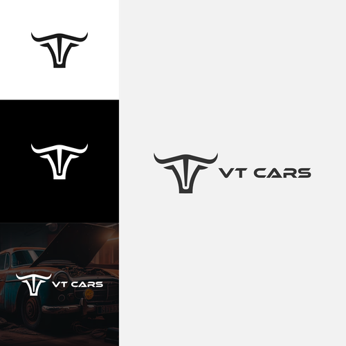 VT Cars - Auto garage logo Design by Prinkart