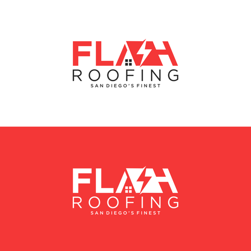 Compete to create a logo for Flash Roofing! Design by Viralika