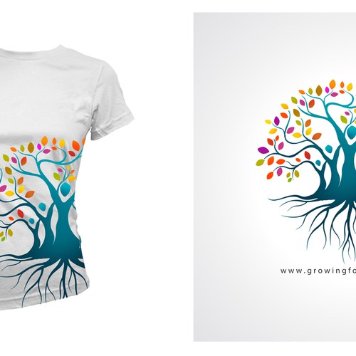 logo and business card for Growing Toward Tomorrow  Réalisé par khingkhing