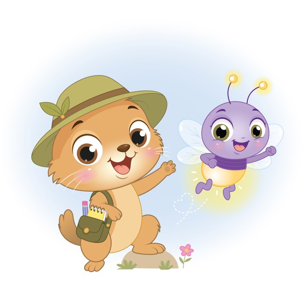 prairie dog & firefly mascots for kids