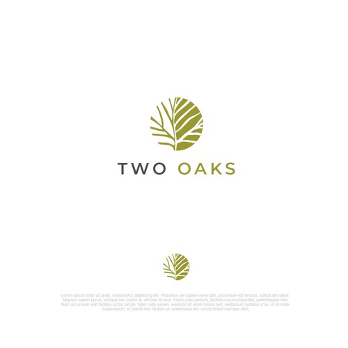 Construction, 3 business owners, use the work TWO oaks in our logo , very bold and intense  graphic Design by The Seño