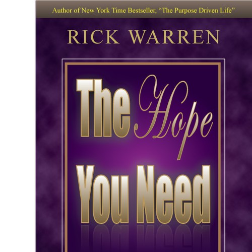 Design Rick Warren's New Book Cover Design réalisé par KamNy