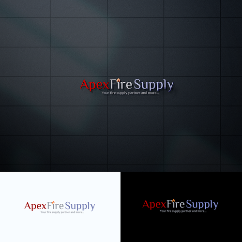 Apex Fire Supply Logo Wanted-ontwerp door axact