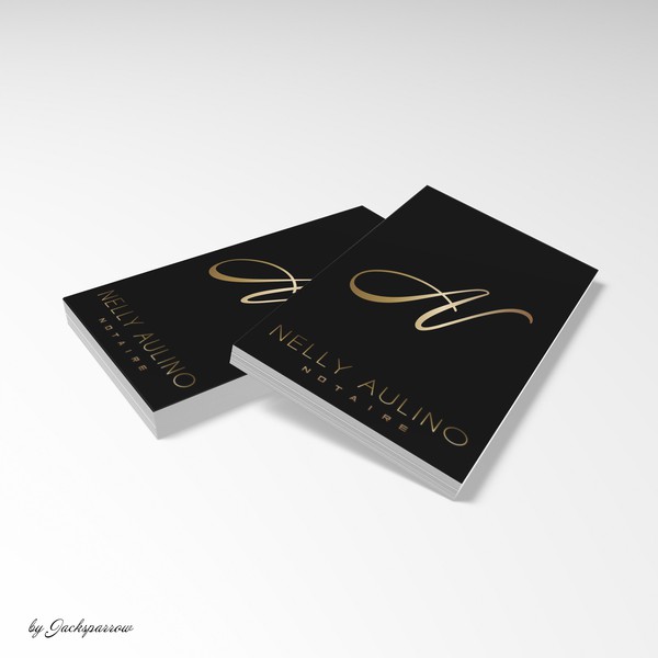 Design by Webchrome titled "Nelly Aulino logo concept notaire"