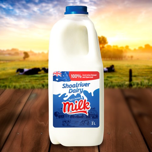 New Milk Label Design by rizal hermansyah