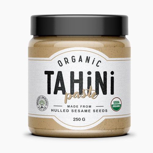 Organic Tahini Label design Design by Lady Goga