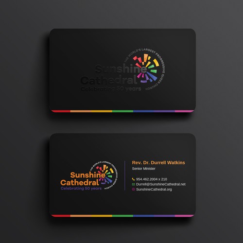 Business Card for Growing Progressing LGBTQ Church Design by Rakibh