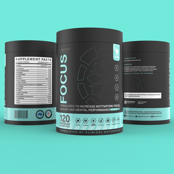 Label for a new supplement brand
