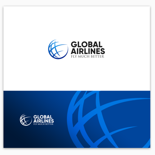 Take off! A Brand New Global Airline logo! Design by MetalCilik