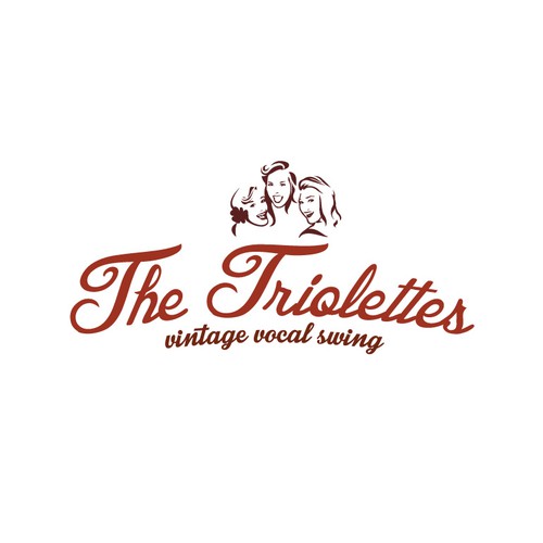 Three professional female singers (The Triolettes) are looking for a retro-chique, curly-feminine logo!! Design by Puk