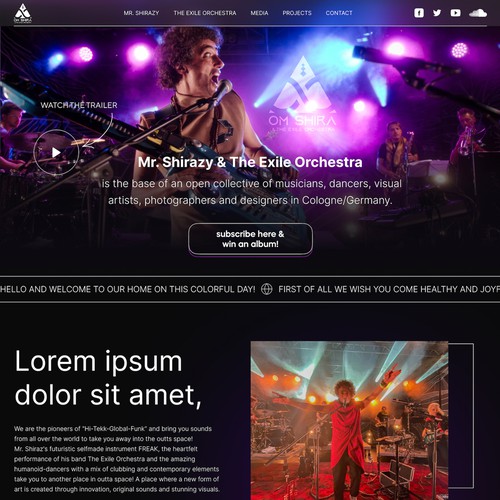 Web page design contest entry by Daruisz