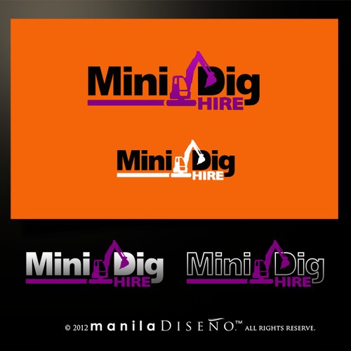 Help MiniDig Hire with a new illustration Réalisé par ✔Julius