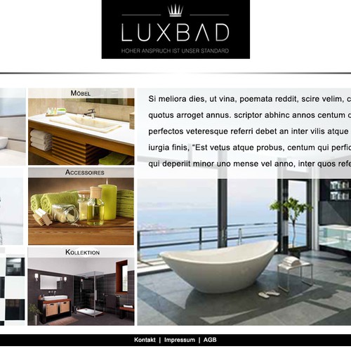 Web page design contest entry by AK CreativDesign