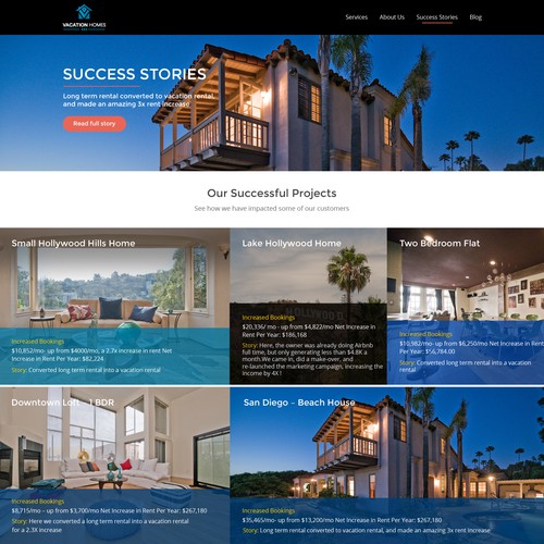 Success Stories page design Design by MANVI