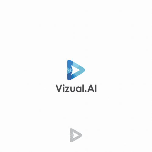 Vizual.AI Logo Design Diseño de idgn16