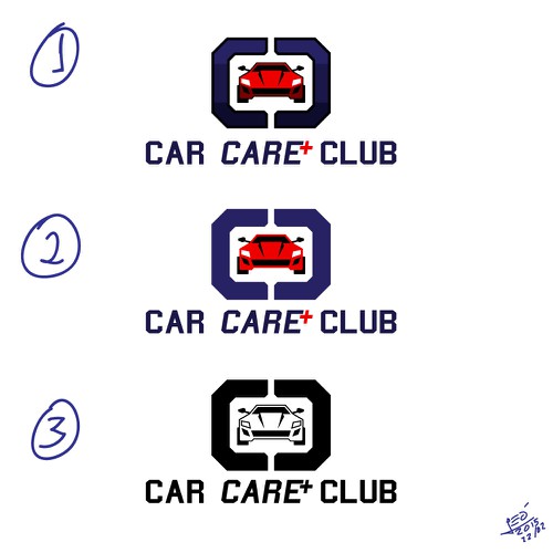 Logo for a car care club. a club to gather premium cars