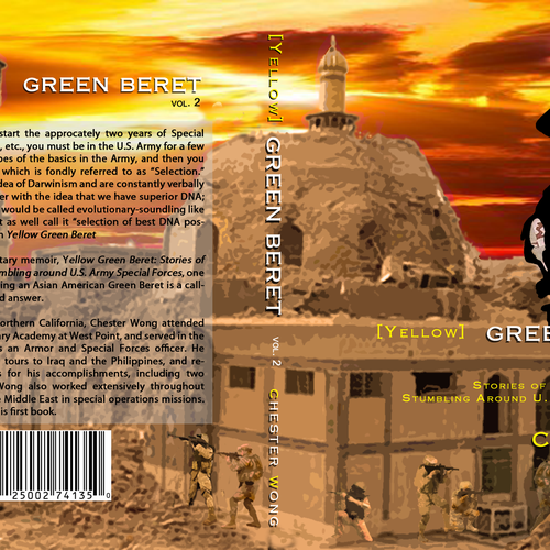 morgan marinoniさんのbook cover graphic art design for Yellow Green Beret, Volume IIデザイン