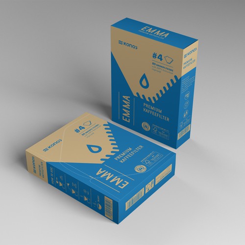 EMMA Coffee filter paper needs a smart packaging Design by EffieK