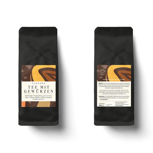 Cascara tea label-ontwerp door MKaufhold