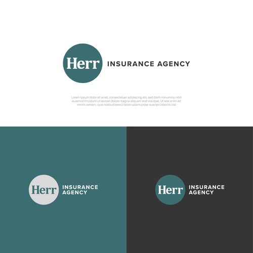 Upscale insurance agency Design by suzie