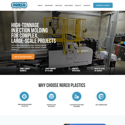 Designs | Modern New Website for Plastic Injection Molding Factory ...