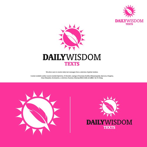 Daily Wisdom Texts - "Daily text messages from a selection of global wisdom" Design by Hamlet/simba14