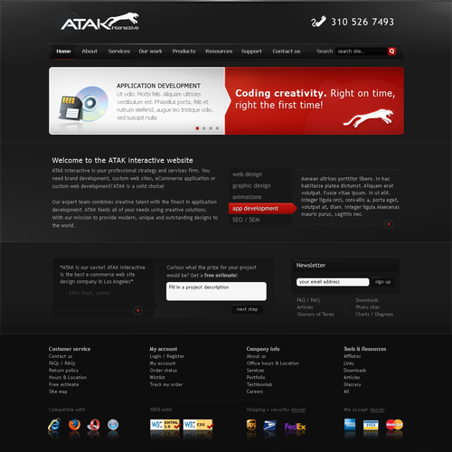Interactive Services Agency Web Redesign - Award Winner Wanted Design by Netraam