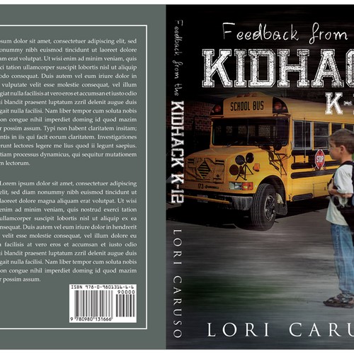 Help Feedback from  the Kidhack  K-12 by Lori Caruso with a new book or magazine cover Diseño de line14