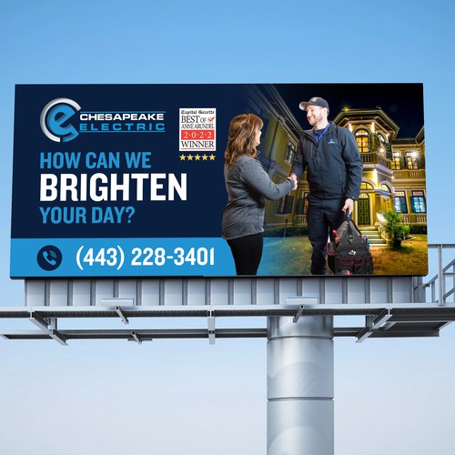 Chesapeake Electric Billboard Design by BrainStorm.