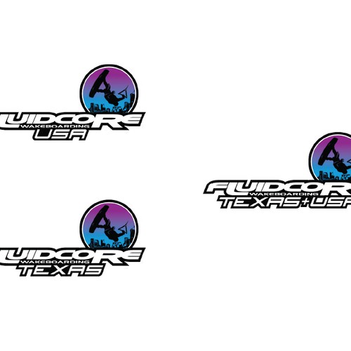 Create a cool stylish wakeboarding company sticker Minor adjustments