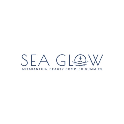 Lux Beauty Gummy Supplement made from Algae - "Sea Glow" Design by THE DESIGNSTER
