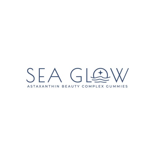 Lux Beauty Gummy Supplement made from Algae - "Sea Glow" Design by Monk Brand Design