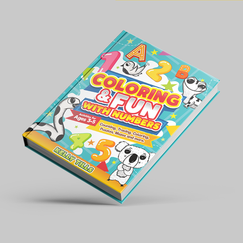 Cover design for coloring & activity book Design réalisé par WADEHEL