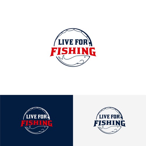 Logo design for fishing website Design by opiq98