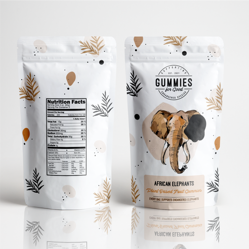 PACKAGE DESIGN: Plant Based Gummies for a Good Cause Design by Dwi_prawinsi