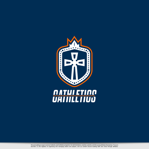 App branding: Christian Faith + Youth Athletics Design by DC | DesignBr