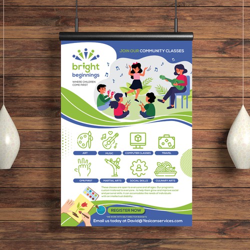 Design an Engaging Flyer for Community Classes Design by Dzhafir